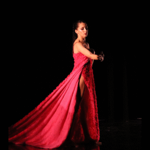 Ballerina in Red Dress