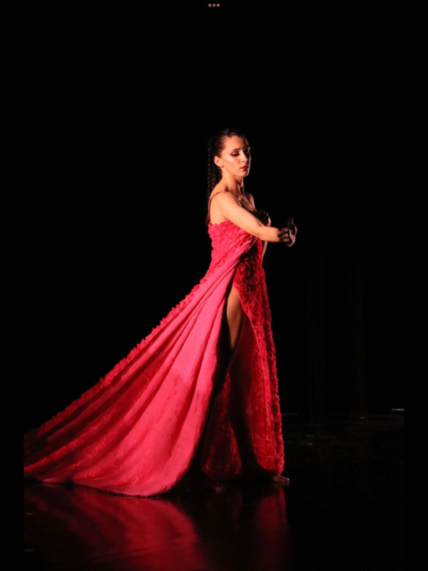 Ballerina in Red Dress